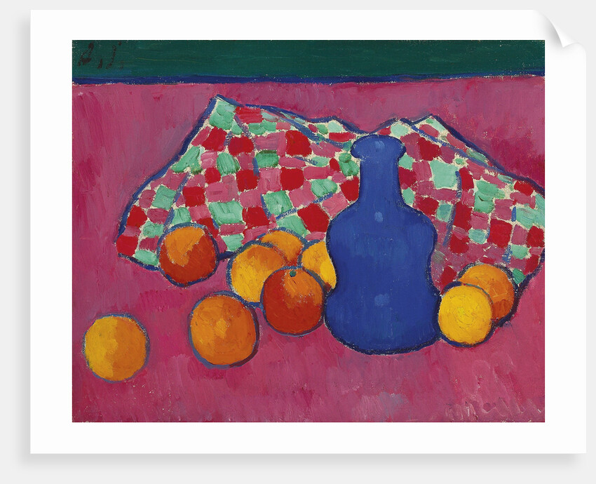 Blue Vase with Oranges, 1908 by Alexei von Javlensky