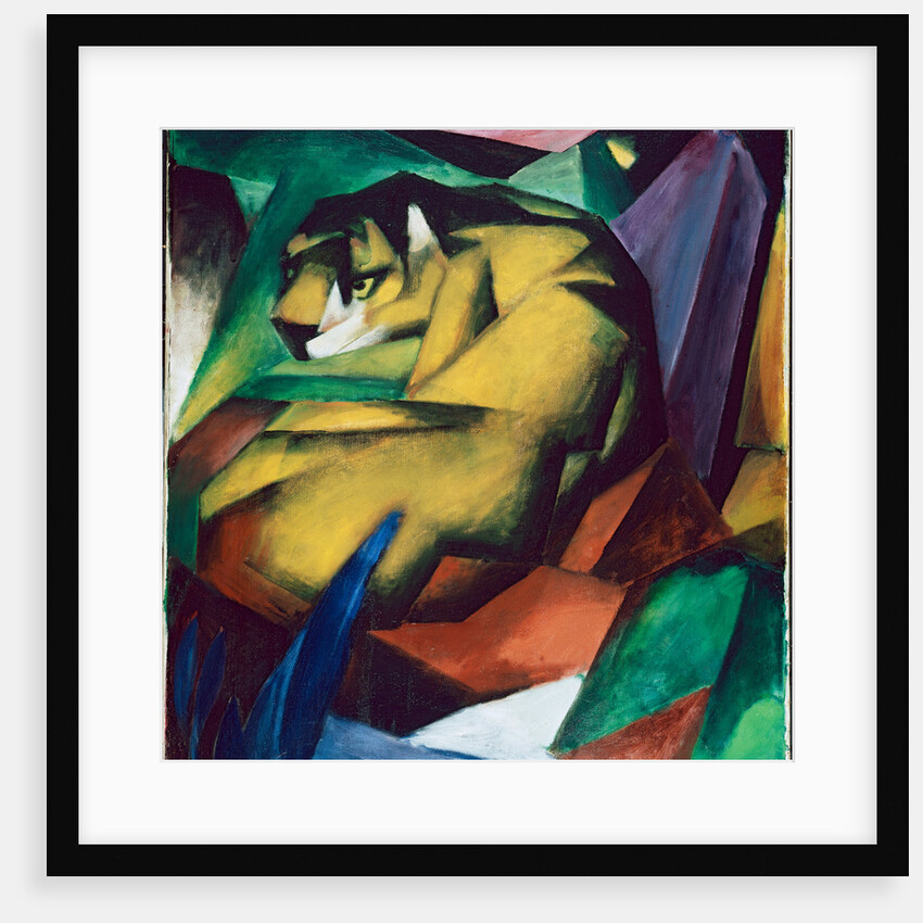 The tiger, 1912 by Franz Marc