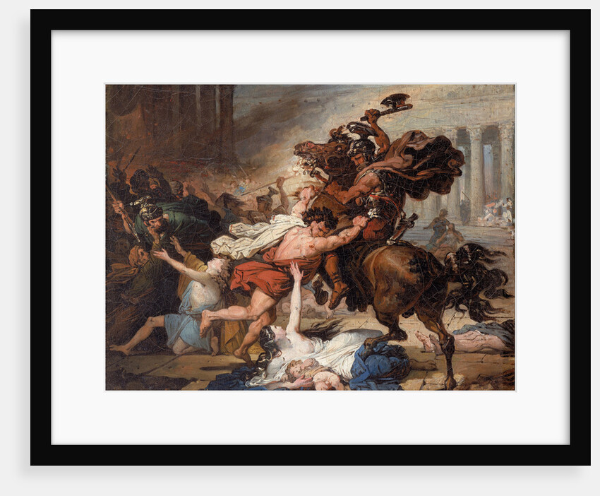 Destruction of Jerusalem by the Romans (Study), 1824 by François-Joseph Heim