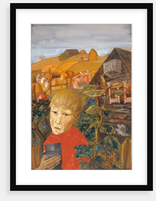 Sergei Yesenin (1895?1925) as a Youth, ca 1923 by Boris Dmitryevich Grigoriev