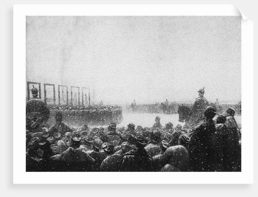 The execution of the terrorists in Russia, 1884-1885 by Vasili Vasilyevich Vereshchagin