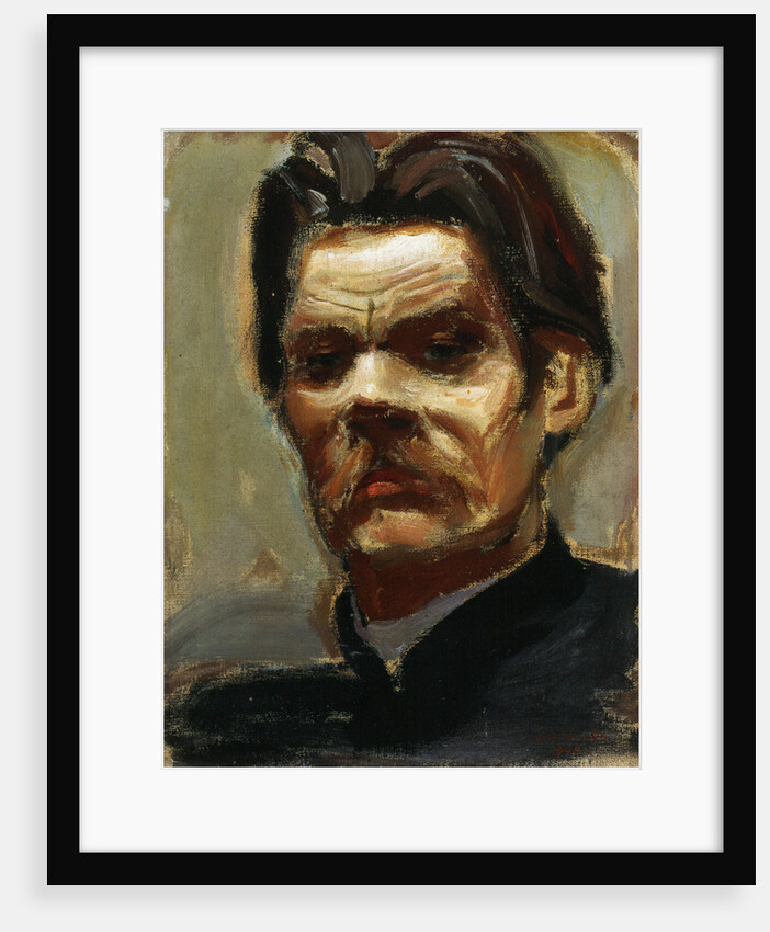 Portrait of the author Maxim Gorky, 1906 by Akseli Gallen-Kallela