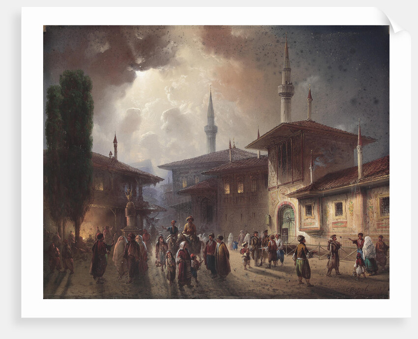 The Bakhchisaray Khans Palace, 1857 by Carlo Bossoli
