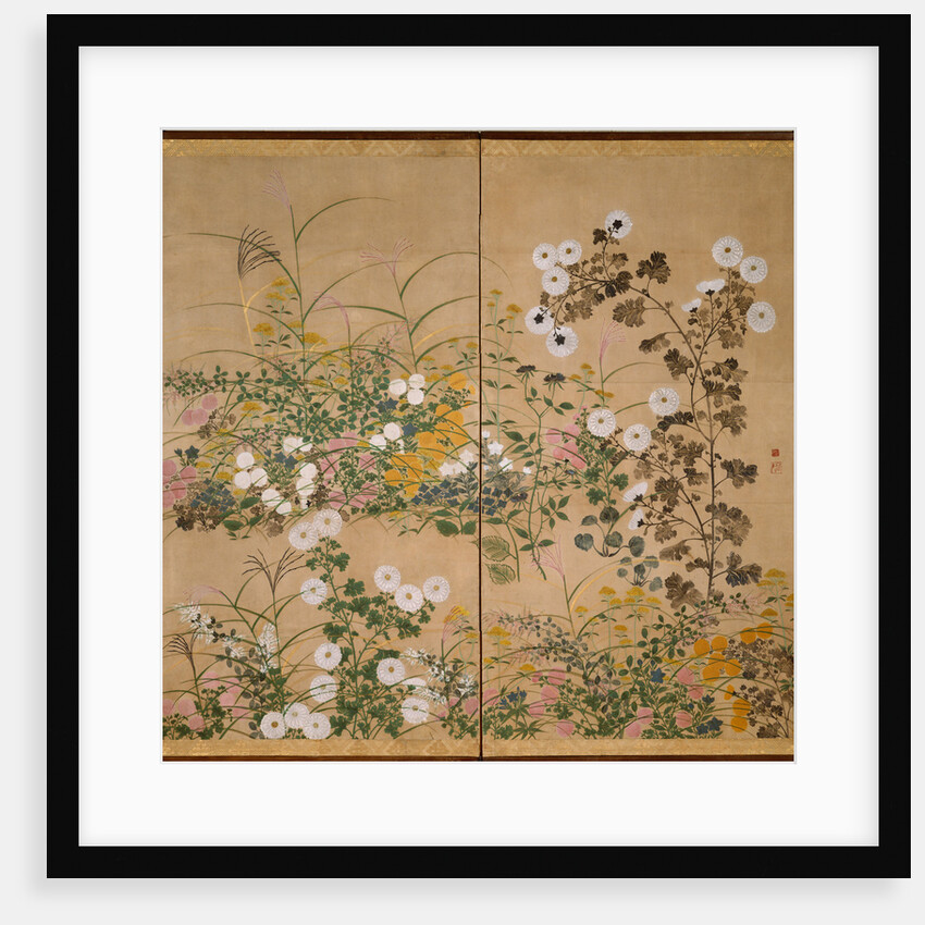 Flowering Plants in Autumn, 18th century by Ogata Korin