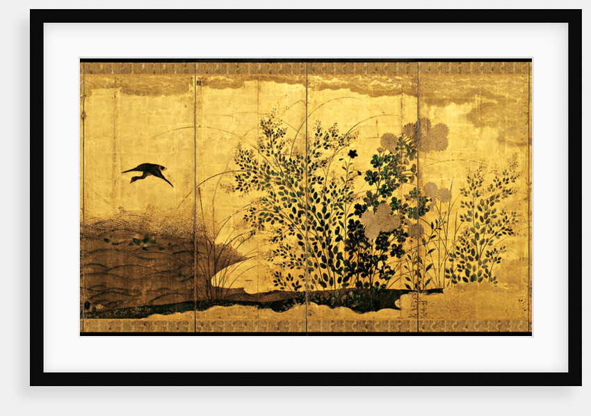 Autumn landscape with wild geese, c. 1650 by Anonymous