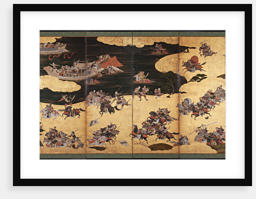 Battle scenes from the Tale of Heike (Heike Monogatari), First third of 17th cen by Anonymous