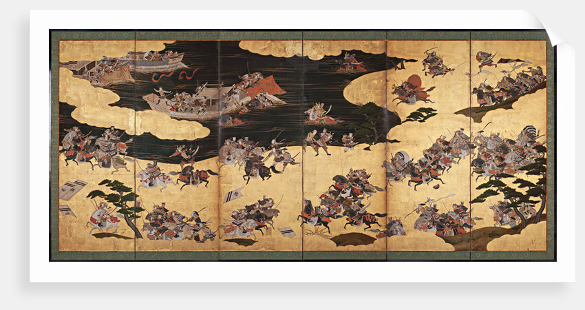 Battle scenes from the Tale of Heike (Heike Monogatari), First third of 17th cen by Anonymous