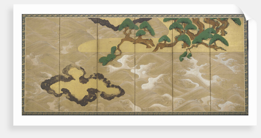 Waves at Matsushima, Early 17th cen by Tawaraya Sotatsu