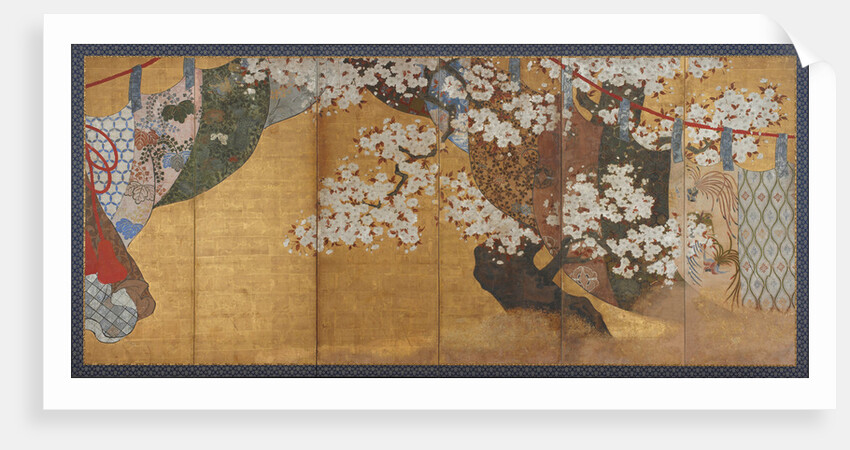 Wind-screen and cherry tree by Anonymous