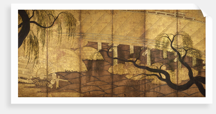 The River Bridge at Uji, 1568-1615 by Anonymous