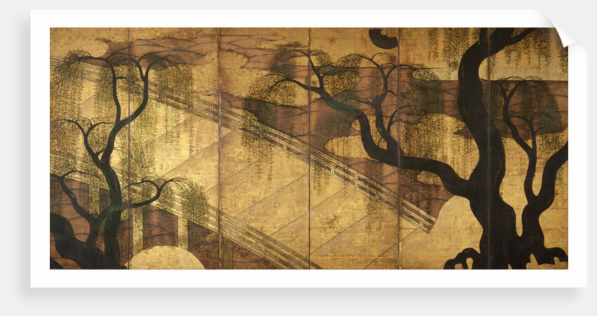 The River Bridge at Uji, 1568-1615 by Anonymous