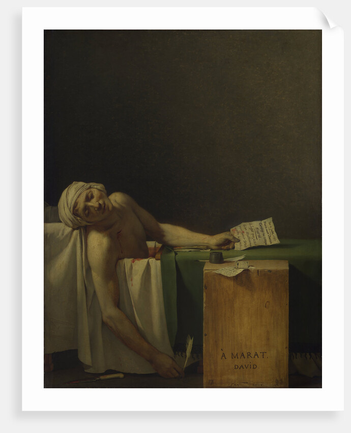 The Death of Marat, 1793 by Jacques Louis David