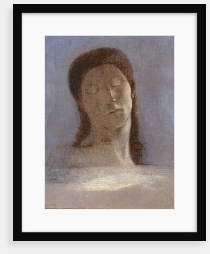 Closed Eyes, 1890 by Odilon Redon