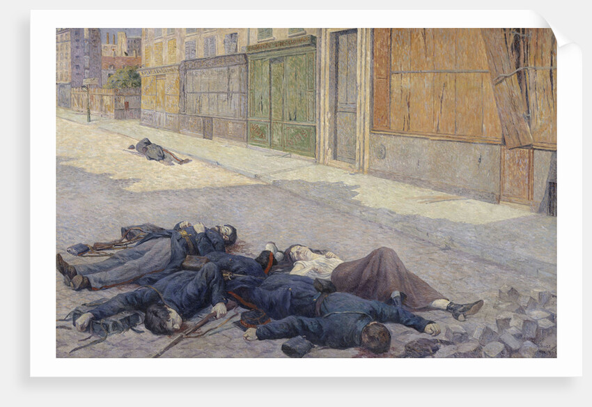 A Street in Paris in May 1871, 1903-1905 by Maximilien Luce
