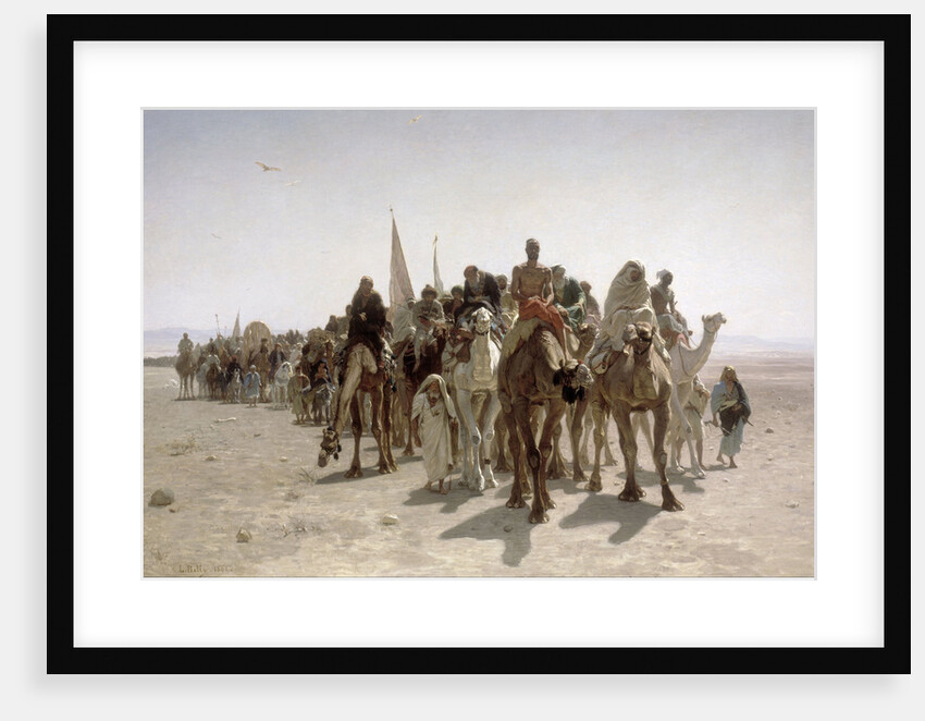 Pilgrims going to Mecca, 1861 by Léon Belly