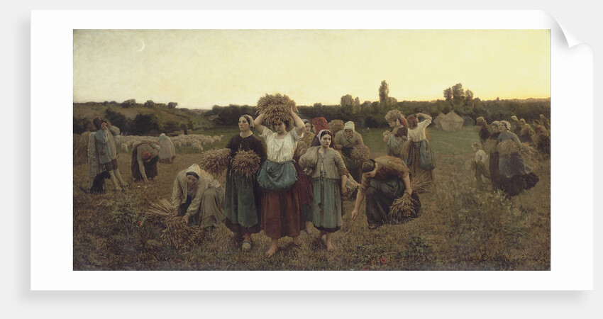 Calling in the Gleaners, 1859 by Jules Breton