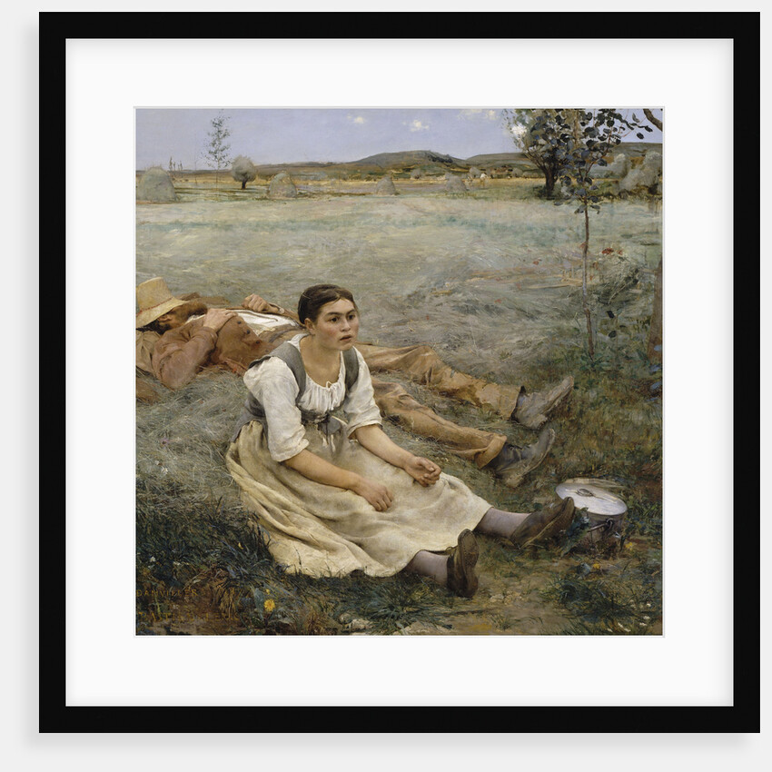Hay making, 1877 by Jules Bastien-Lepage