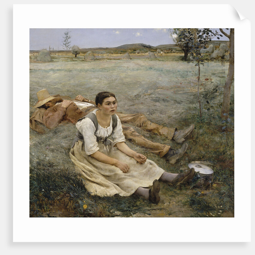 Hay making, 1877 by Jules Bastien-Lepage