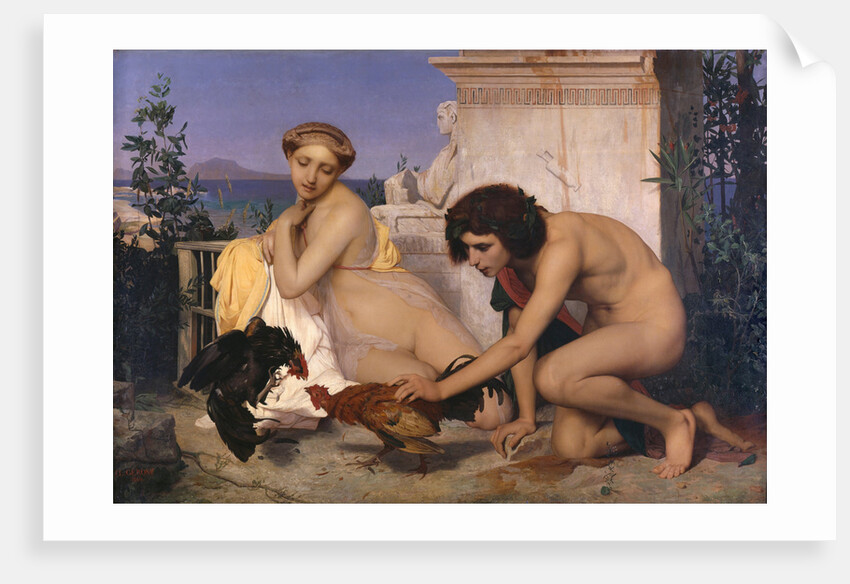 Young Greeks Attending a Cock Fight (The Cock Fight), 1846 by Jean-Léon Gerôme