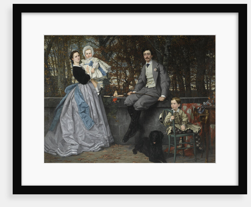 Portrait of the Marquis and Marchioness of Miramon and their children, 1865 by James Jacques Joseph Tissot