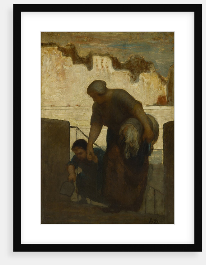 The Laundress, ca 1863 by Honoré Daumier
