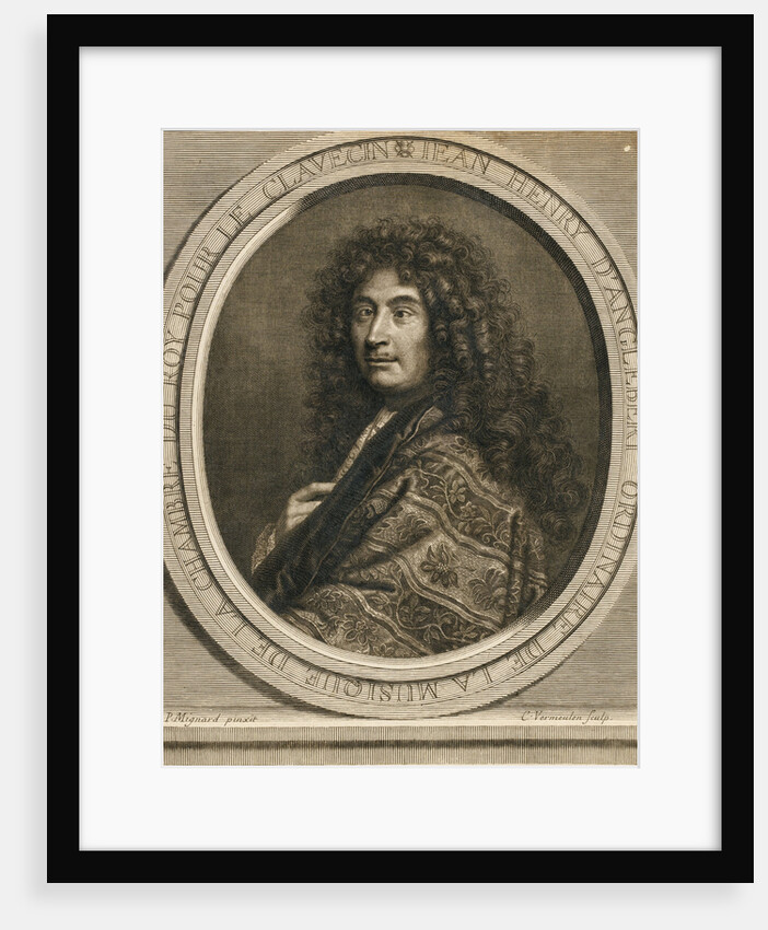 Portrait of the composer Jean-Henri d?Anglebert, 1689 by Pierre Mignard