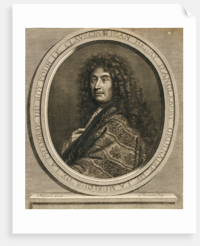 Portrait of the composer Jean-Henri d?Anglebert, 1689 by Pierre Mignard