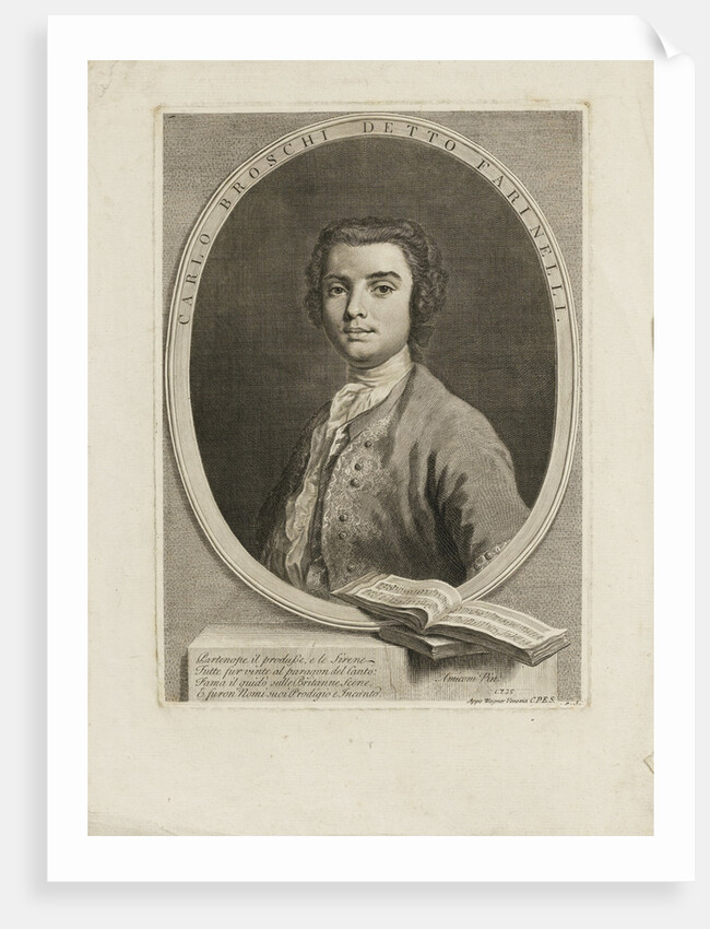 Portrait of the singer Farinelli (Carlo Broschi), 1735 by Jacopo Amigoni