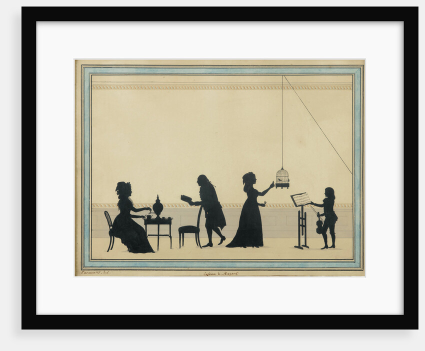 Family Mozart, c. 1763 by Louis Carmontelle