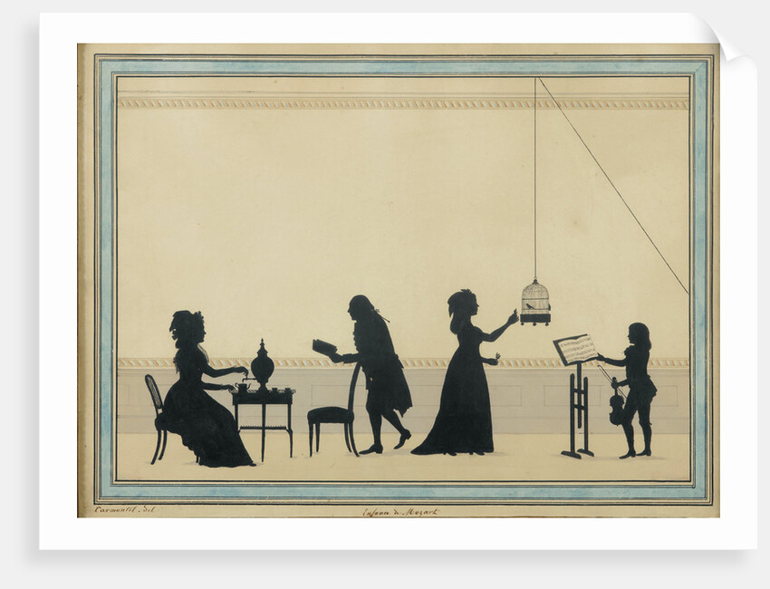 Family Mozart, c. 1763 by Louis Carmontelle