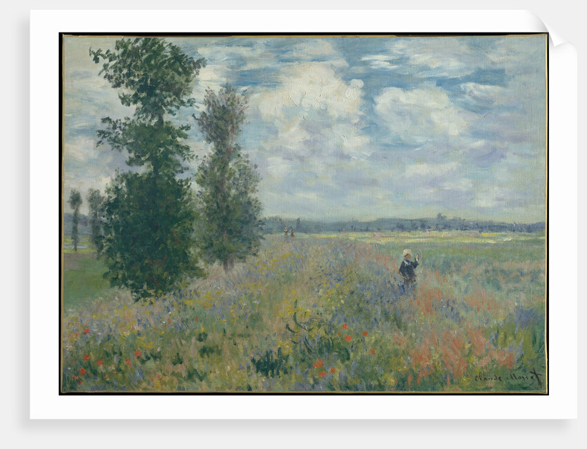 Poppy Fields near Argenteuil, 1875 by Claude Monet