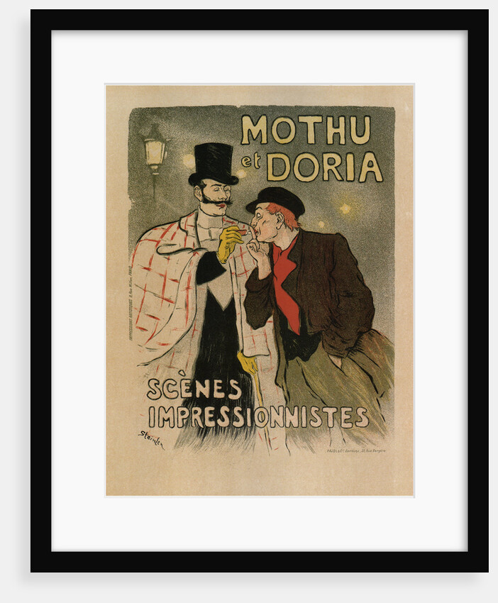 Mothu and Doria. (Scènes impressionistes), 1893 by Théophile Alexandre Steinlen