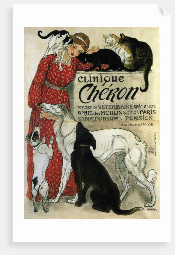 Clinique Chéron, 1905 by Théophile Alexandre Steinlen