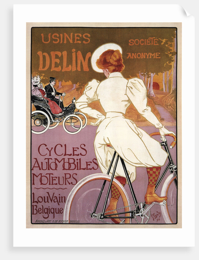 Delin Cycles Automobiles Moteurs, 1898 by Georges Gaudy