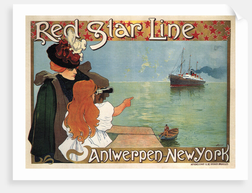 Red Star Line, 1899 by Henri Cassiers