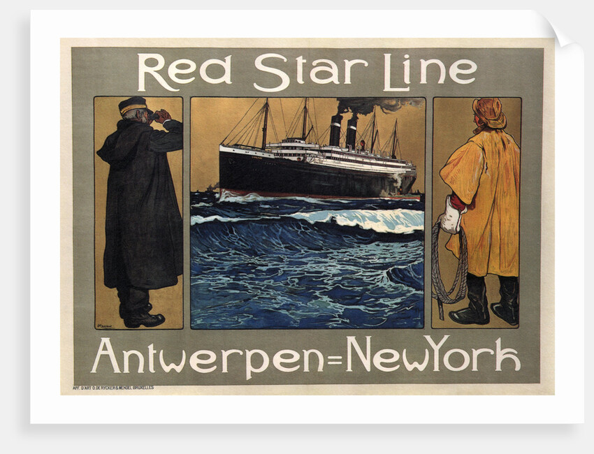 Red Star Line, 1908 by Henri Cassiers