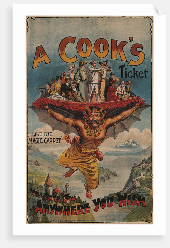 A Cooks Ticket will take you Anywhere you Wish, 1905 by Alex K. Sutton