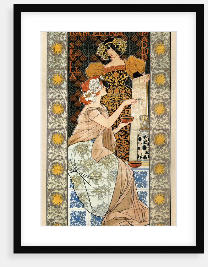 Mosaicos Escofet-Tejera (Advertising Poster), 1900 by Alejandro de Riquer Inglada