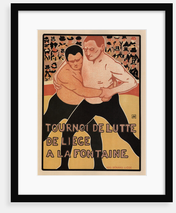 Wrestling tournament, Liège, 1899 by Armand Rassenfosse