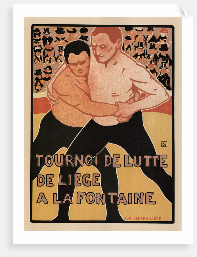 Wrestling tournament, Liège, 1899 by Armand Rassenfosse