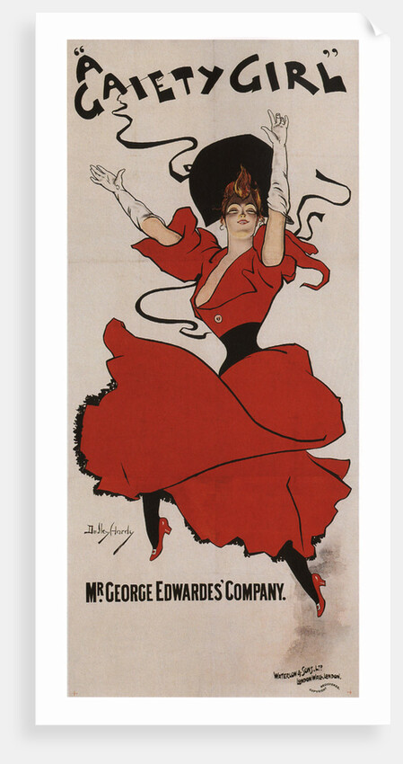 Poster for the musical comedy A Gaiety Girl by Sidney Jones, 1894 by Dudley Hardy