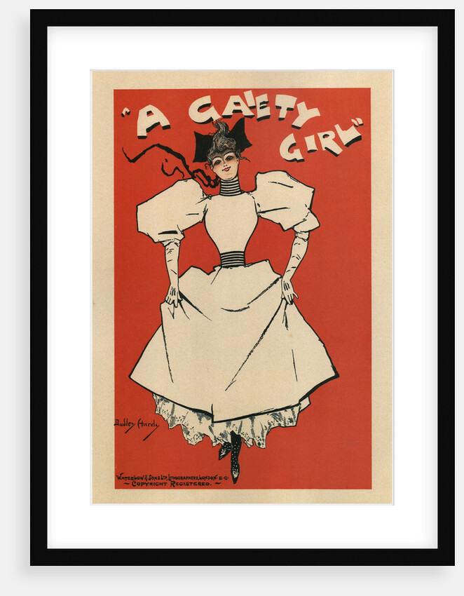Poster for the musical comedy A Gaiety Girl by Sidney Jones, 1895 by Dudley Hardy