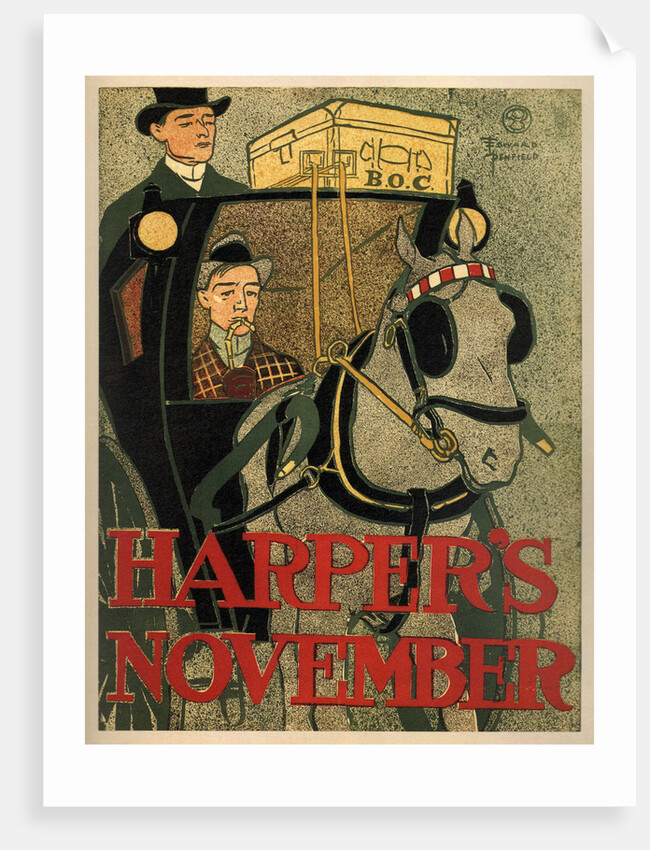Harpers November, 1896 by Edward Penfield