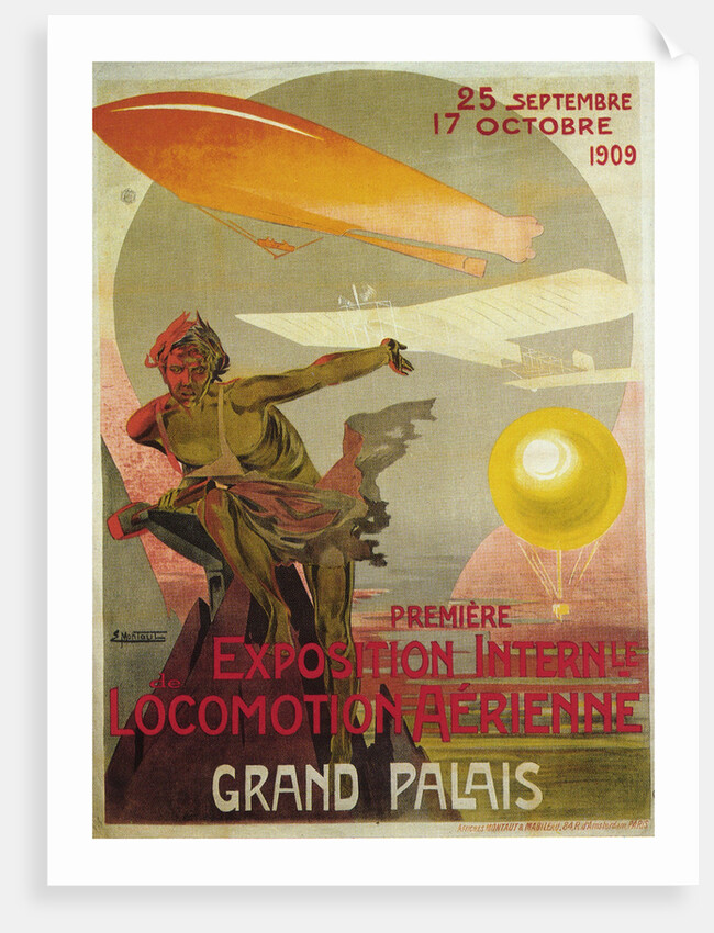 The first Salon de la locomotion aérienne, 1909 by Ernest Montaut