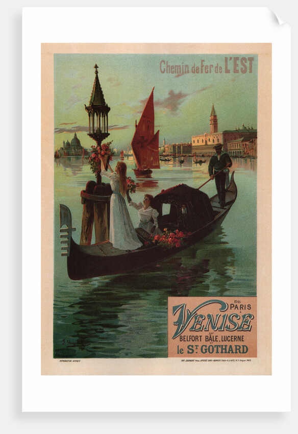 Chemins de fer de lEst, 1890 by Frédéric Hugo d'Alesi