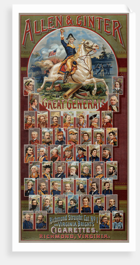 The Great Generals series for Allen & Ginter Cigarettes Brands, 1885 by George S. Harris