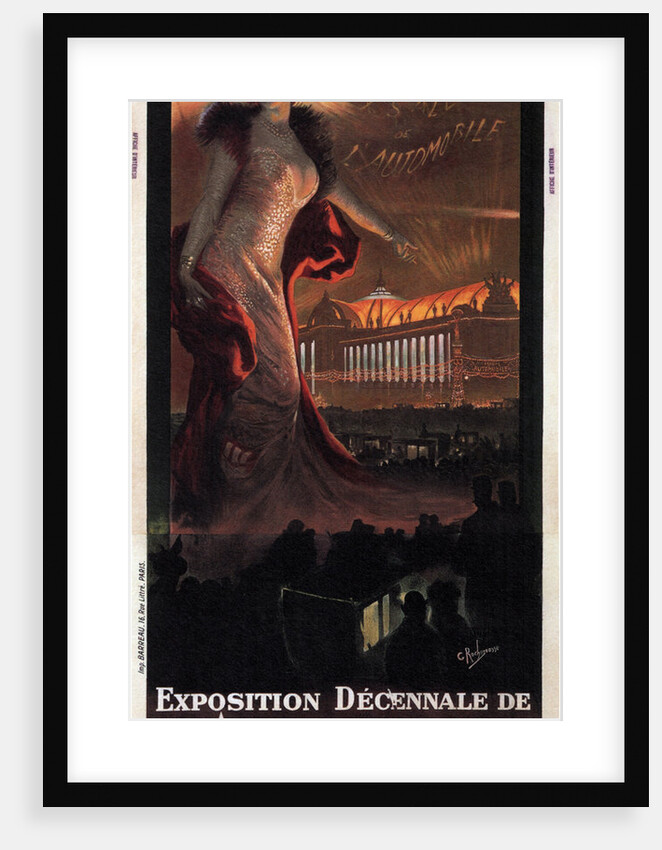 Exposition décennale de lAutomobile au Grand Palais, 1907 by Georges Antoine Rochegrosse