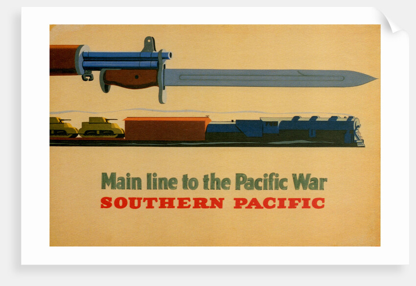 Main Line to the Pacific War. Southern Pacific Railroad, 1945 by George Lerner & Lyman Power
