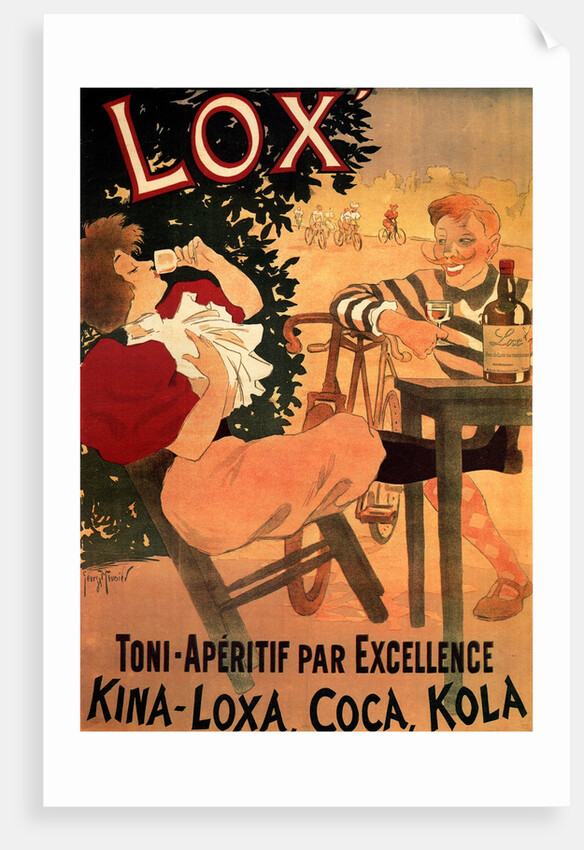 Lox Toni-Aperitif par Excellence. Kina-Loxa, Coca, Kola, 1895 by Henri Georges Meunier