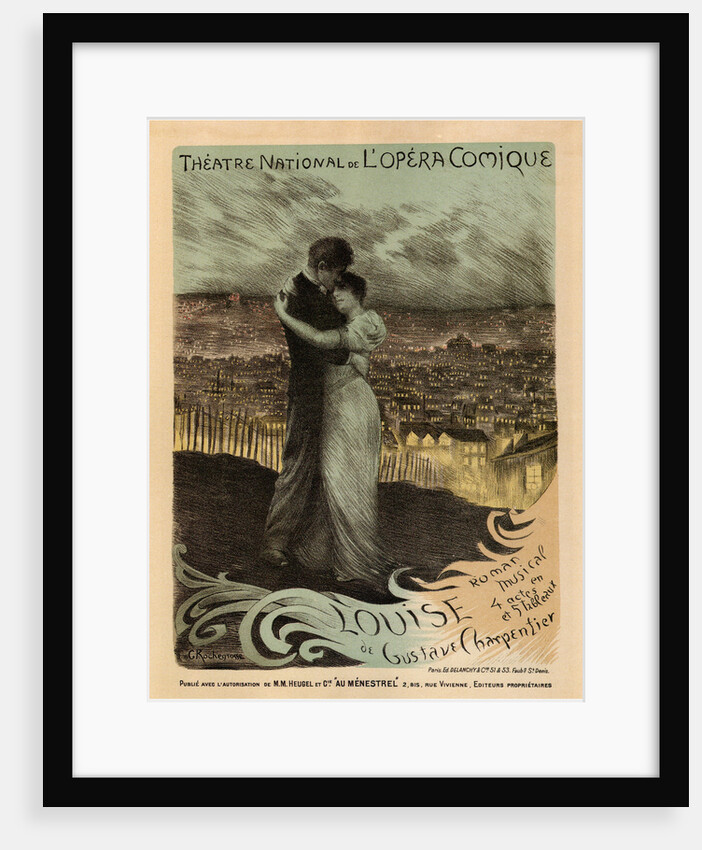 Poster for the Oper Louise by Gustave Charpentier, 1900 by Georges Antoine Rochegrosse
